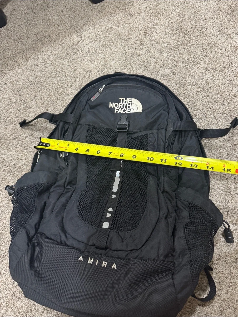The North Face Amira Black Hiking Backpack Daypack Travel Bag